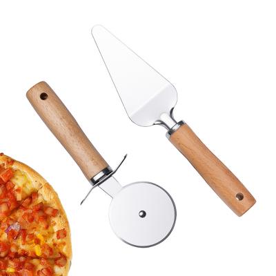 China Stocked 2021 Best Handle Wooden Pizza Shovel Professional Pizza Tools for sale