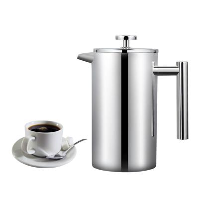 China WITH LID Household Multifunctional Desktop Press Stainless Steel French Coffee Pot Tools for sale