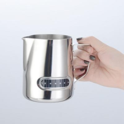 China Amazon Stocked Hot Selling Stainless Steel Milk Foaming Cup Latte Coffee Tools for sale