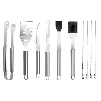 China Hot Sale 2021 Easily Cleaned Stainless Steel Barbecue Tool Kit Commercial Portable Gift Set In Bag for sale