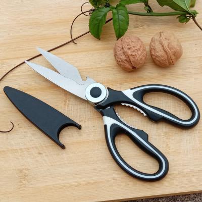 China Durable Kitchen Tools Powerful Chicken Bone Scissors Plastic Handle Camping Kitchen Scissors for sale