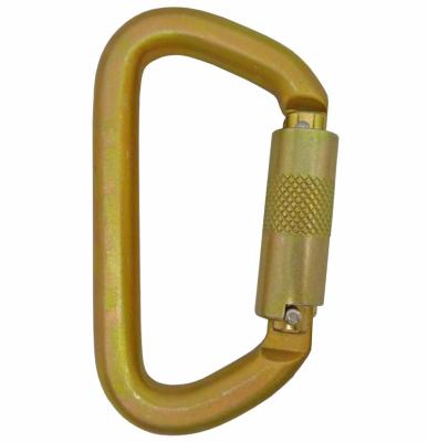 China CE EN362 ANSI STEEL Triple Lock Security ANSI Z359 1 D Type Steel Hook for sale