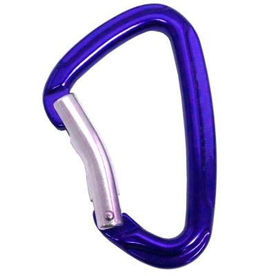 China Key Lock China Factory Seller Key Lock D Shaped Aluminum Carabiner Bent Gate for sale