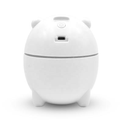 China ABS+PC Bear Humidifiers Led Mini Portable Ultrasonic USB Air Humidifier Light For Bedroom/Car for sale