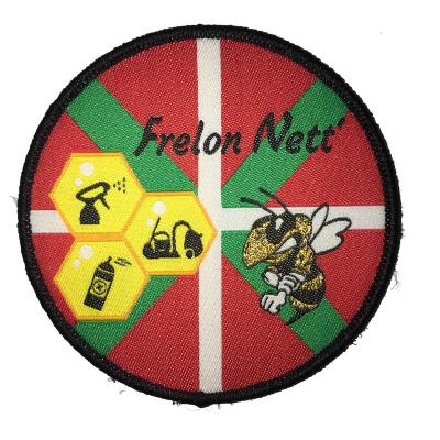 China 3D factory direct sale custom woven badge woven patch for apparel for sale