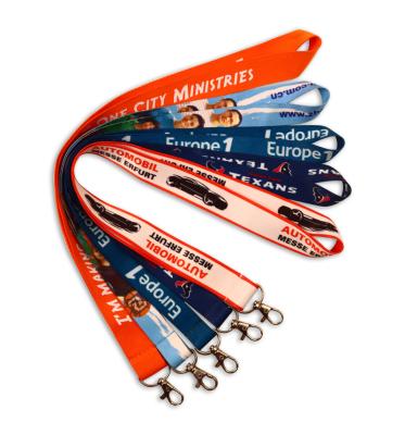 China Custom Silkscreen Printing Neck Lanyard Strap OEM Manufacturers Silkscreen Printing Logo Free Digitizing Polyester Customized Plastic Buckle Name for sale