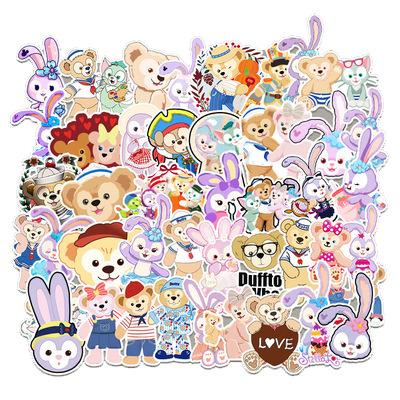 China Custom Anime Stationary Waterproof Car Window Designer Waterproof+Eco-friendly cute sticker logo die cut PVC vinvl car door sticker car sticker for sale