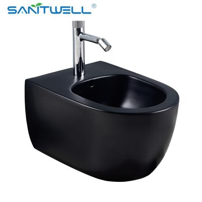 China Modern Style Ceramic Wc Rimless Modern Wall Hung Toilet With Bidet for sale