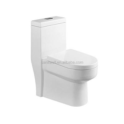 China Dual-Flow Best Quality And Siphonic Refined Ceramic One Piece Toilet With Added Components for sale