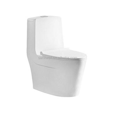 China Perfect Double-Flow Space-Saving Siphonic One-Piece Toilet For Multi-Function Use for sale