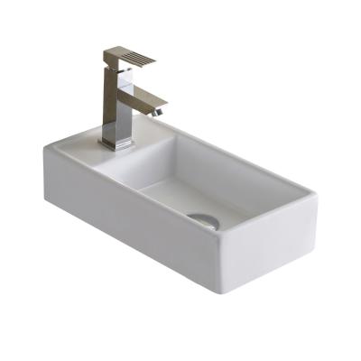 China Chaozhou Modern Ceramic Rectangular Wash Basin Basin Basin Sink for sale