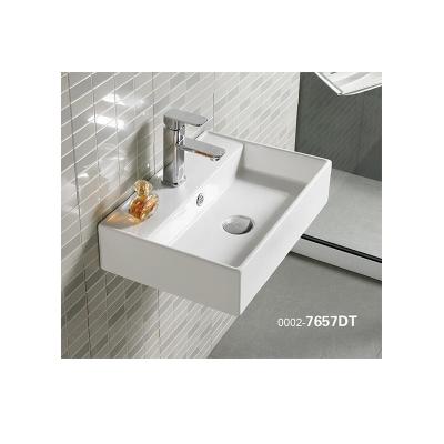 China Wholesale Ceramic Rectangular Square High Tempreture Art Wash Basin Bathroom Sinks for sale