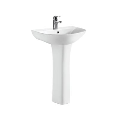 China Smooth Easy Mounted Water Sink Pedestal Washbasin Shanghai Portable Wash Basin With Stand Price for sale