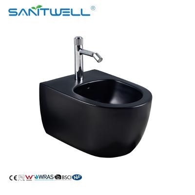 China OEM Cheap Sale Chinese Ceramic Bathroom Wc Sanitary Ware Luxury Black Bidet for sale