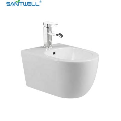 China Cheap WC Sanitary Commode For Cheap Ceramic Wall Hung Bathroom Use Bathroom Bidet for sale