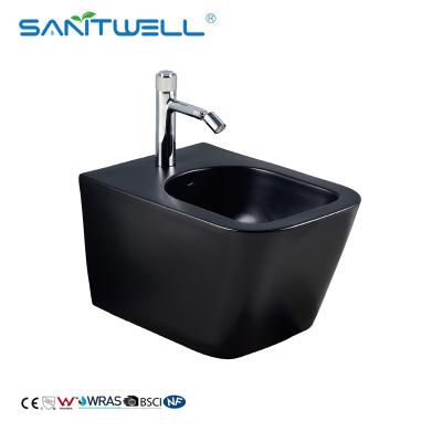 China OEM Cheap Sale Chinese Ceramic Bathroom Wc Sanitary Ware Luxury Black Bidet for sale