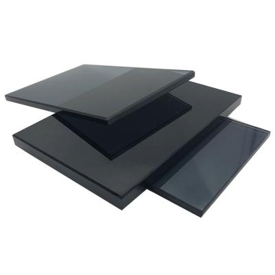 China Custom High Quality Black 5mm Tempered Glass Deep Processing Glass From Yard Manufacturers for sale