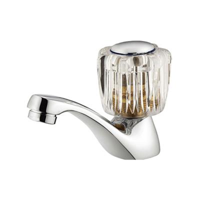 China Single Hole Brass Water Tap Basin Faucets Metered Bathroom Sink Basin Faucets for sale