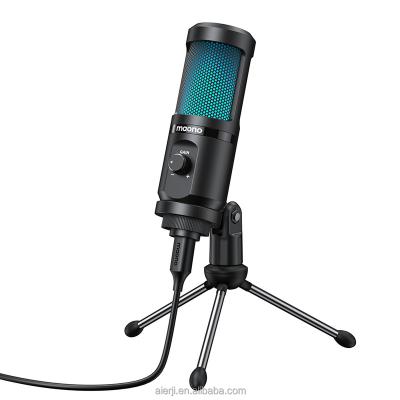 China Multi Functional USB Microphone MAONO RGB Gaming Microphone Popularity Super Microphone Professional Recording MIC for sale