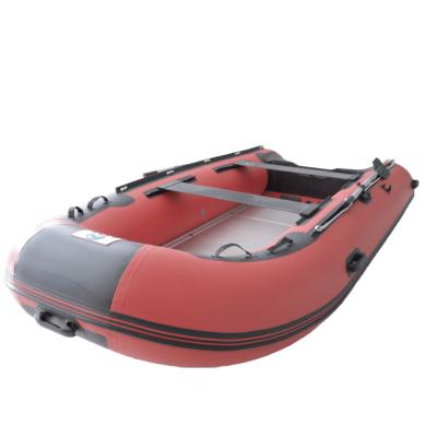 China Enjoy Wonderful Experience Experience Wonderful Outdoor Wooden Floor PVC Assault Boat Speed ​​Yacht Dinghy Kayak Canoe Assault Boat for sale