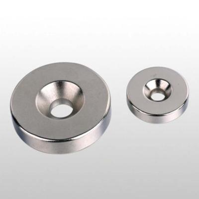 China Industrial Wholesale Super Strong Magnet N52 Ring Neodymium Screw Cup Shape Countersunk Magnet for sale