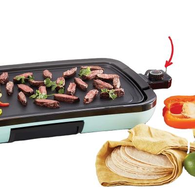 China Teppanyaki Indoor Electrothermal Thermostat Griddle Table Top Smokerless Smoker BBQ Grill Easily Assembled Hot Selling Electric Grill for sale