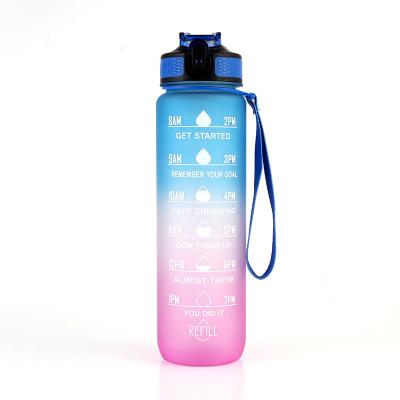 China 2022 Plastic Water Bottle Eco-friendly Outdoor Travel Mountaineering Straw Sports Customizable Kettle for sale