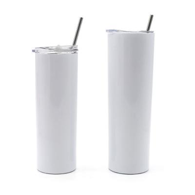 China Stored Stainless Steel Double Wall Vacuum Insulated Slim Straight Stand Sublimation Travel Drinks Mug for sale