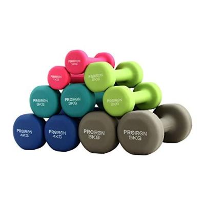 China Factory Wholesale Good Quality Colorful Vinyl Dumbbell Neoprene Dumbbell Pair for sale