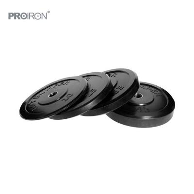 China 2022 Wholesale High Quality PROIRON Barbell Weightlifting Rubber Weight Plate Durable for sale