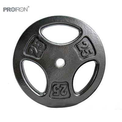 China Universal Tri Grip Standard Cast Iron Weight Plates For Adjustable Dumbbell for sale