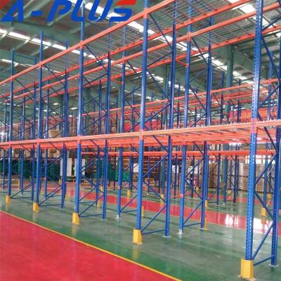 China Warehouse Storage APLUS Adjustable Selective Pallet Q235 Heavy Duty Steel Rack For Warehouse Storage for sale