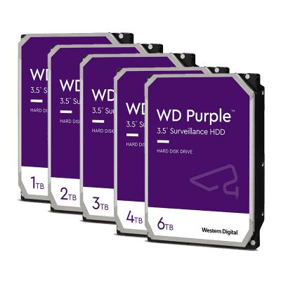 China Purple Hdd 6TB HDD WD60EJRX WD60PURZ Surveillance Hard Drive Disk for sale