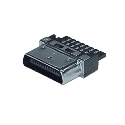 China Computer DTS 26Pin Male SCSI VHDCI 26 Pin Male Connector pitch=0.8mm Solder Type for sale