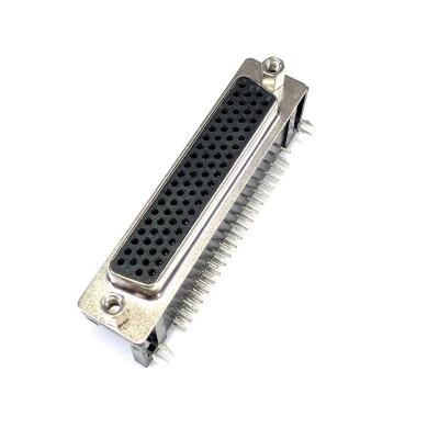 China Computer D-SUB 78 Pin Female Connector HDB 78 Pin For DIP Type R/A With Nut 4-40# for sale