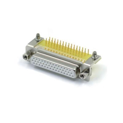 China Computer D-SUB 44 Pin Female Connector HDB 44 Pin Female DIP Type R/A For PCB for sale