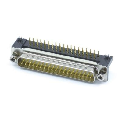 China Computer D-SUB 37 Pin Male Connector DIP Type R/A For PCB for sale