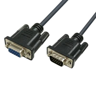 China Electronic Manufacturer VGA Cable D-Sub 15 Pin Male To Female Cable Molded Cable For Computer Audio Video for sale