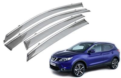 China El acero inoxidable que brilla adorna los viseras de la ventana para el toldo 2015 de Nissan Qashqai en venta