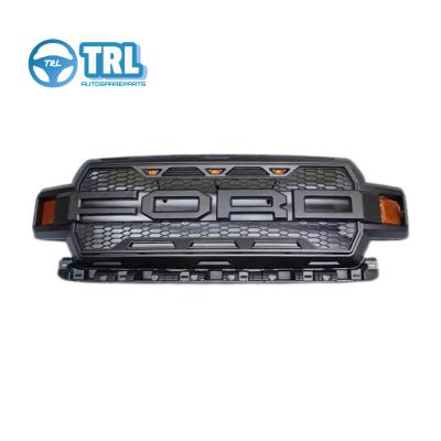 China 2019-23 Novo Ford F150 estilo OE Grille frontal com luz LED, preto, cromo à venda