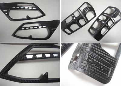 China 3D koolstofvezel hoofdlamp en staartlamp bezels voor ISUZU D-MAX 2012 2014 fabrieken Te koop