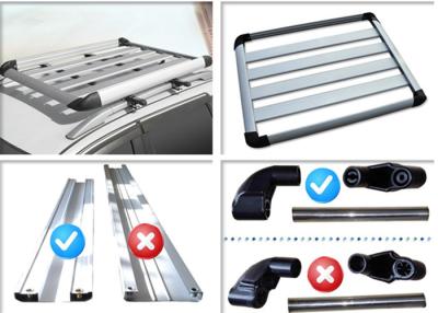 China Racks universales para el techo de automóviles, portaequipaje de techo de aleación de aluminio con dos asas en venta