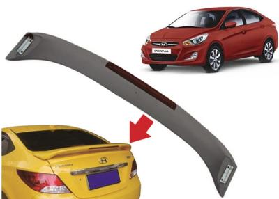 China Auto Sculpt Rear Trunk Spoilers for Hyundai Accent 2010 2015 Verna , OE Style with Light for sale