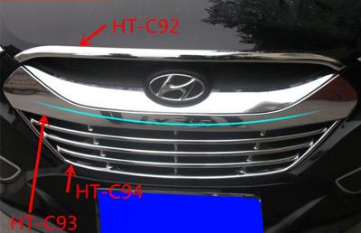 China Hyundai IX35 2009 Auto Body Trim Parts, Chrome Bonnet Trim Strip / Grille Trim Te koop