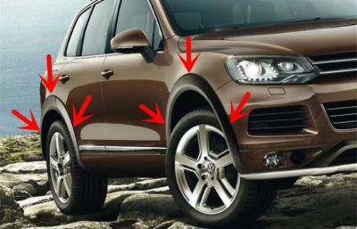 China Volkswagen Touareg-Rad-Formteil-Fender-Ordnung, Soem-Art-breite Radkästen zu verkaufen