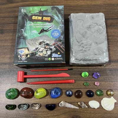 China Other Gemstones Excavation Kit Gemstones Dig Kit Gemstones Treasure Kit for sale