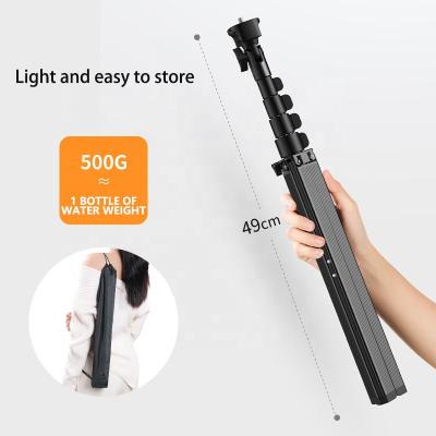 China Mobile Phone Selfie Stick Tripod Holder Adjustable Portable Rotating Stand With Wireless Remote for sale