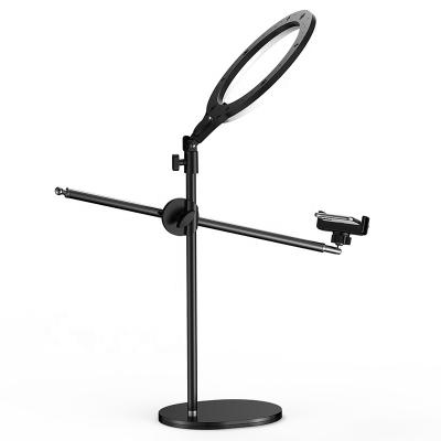 China PORTABLE Lightweight Diameter 9W Mobile Phone Stand 26cm Adjustable Live Stand For Live Streaming for sale