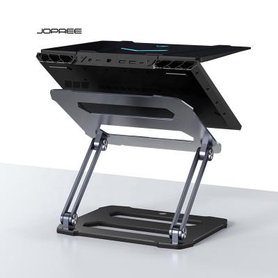 China Laptop Convertible Desk Stand Foldable Aluminum Laptop Stand For Macbook for sale