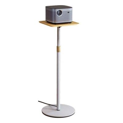 China PORTABLE Outdoor Movie Adjust Height Telescopic Wood Tray Projector Stand Home Theater for sale